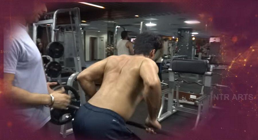 Kalyan Ram Six Pack Workout in GYM Photos