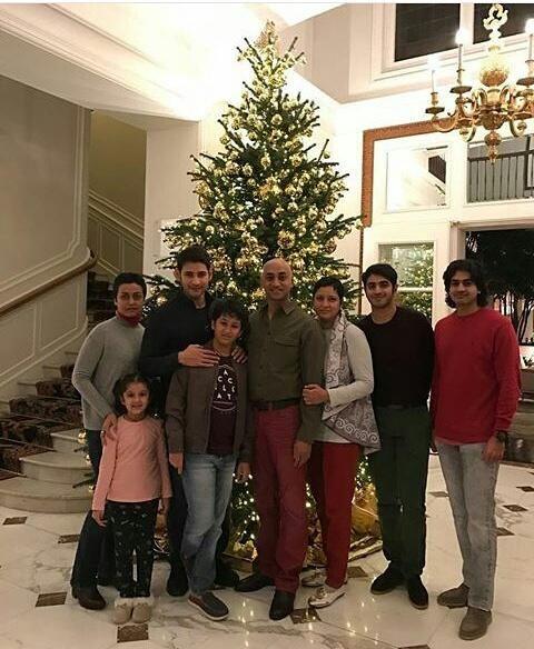 Mahesh Babu Family Christmas Celebrations Photos