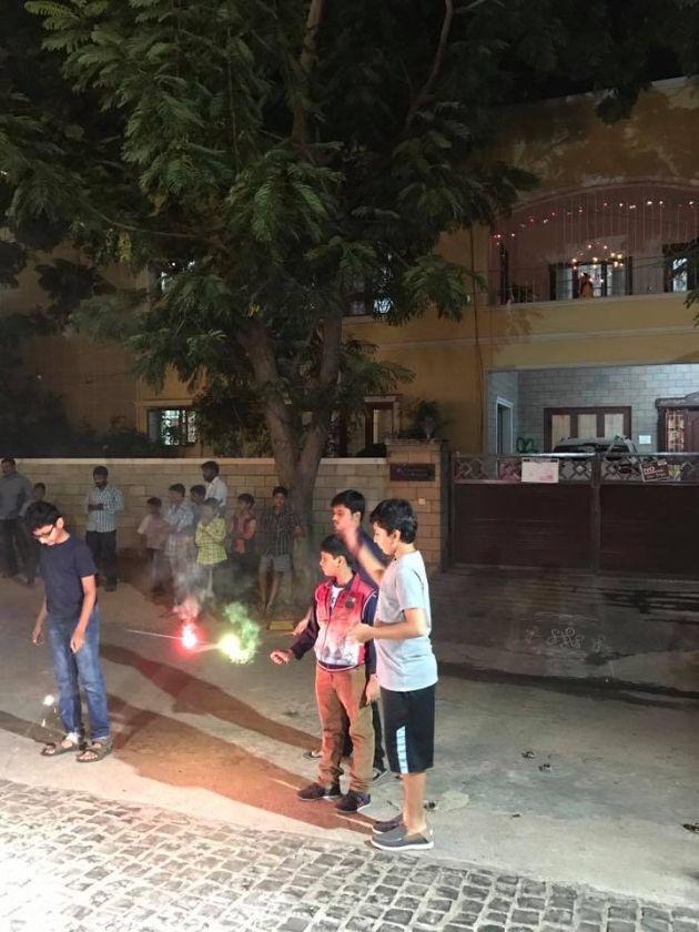 Mahesh Family Diwali Celebrations Photos