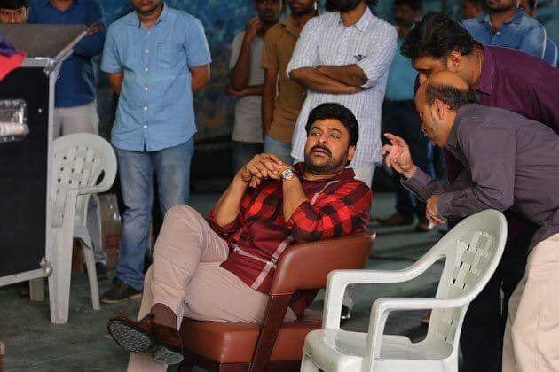 Megastar Chiranjeevi Khaidi No 150 Movie Working Stills