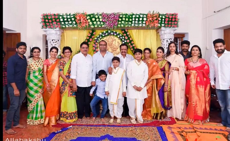 Nandamuri Taraka Rama Rao and Sai Soumitra Prabhakar Dhoti Function Photos