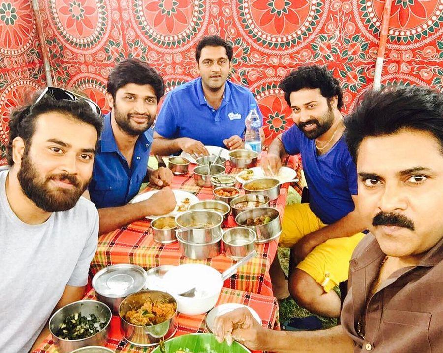Pawan Kalyan Launch Session On Katamarayudu Location In Pollachi