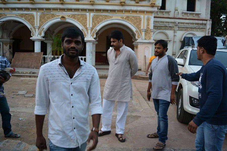 Pawan Kalyan's on the Sets of Katamarayudu Movie