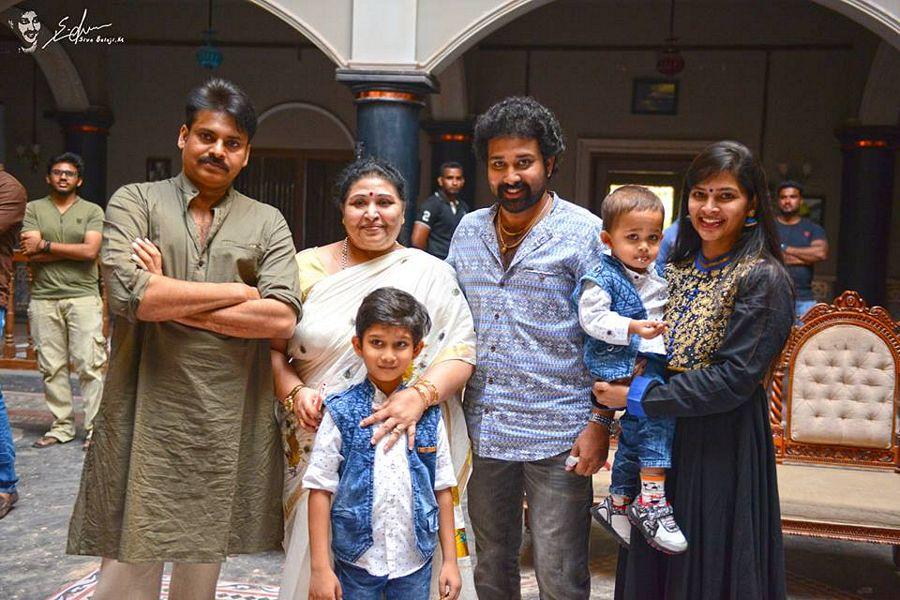 Pawan Kalyan's on the Sets of Katamarayudu Movie