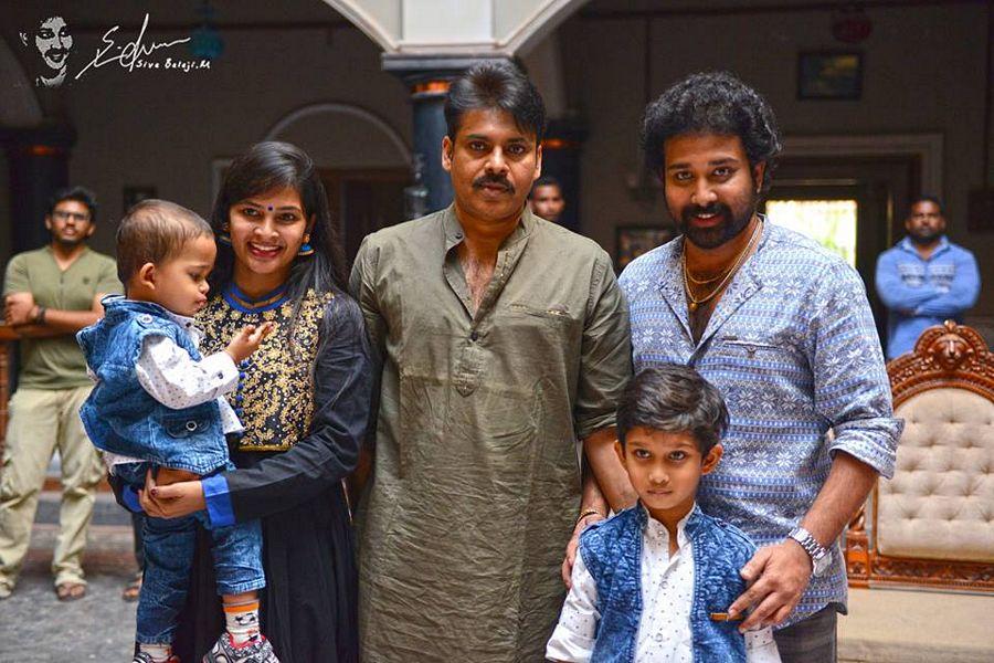 Pawan Kalyan's on the Sets of Katamarayudu Movie
