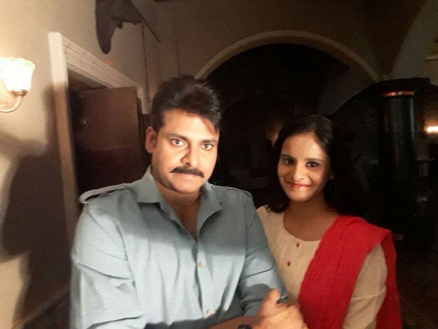 Pawan Kalyan's on the Sets of Katamarayudu Movie