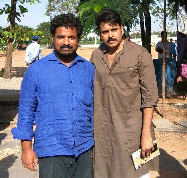 Pawan Kalyan's on the Sets of Katamarayudu Movie