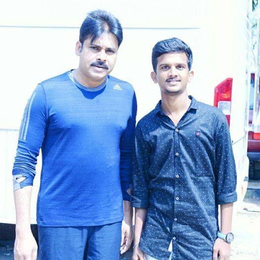Pawan Kalyan's on the Sets of Katamarayudu Movie