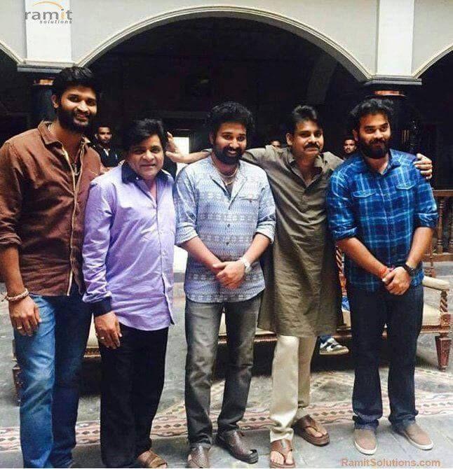 Pawan Kalyan's on the Sets of Katamarayudu Movie