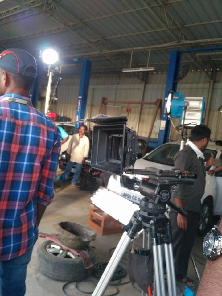 Pawan Kalyan's on the Sets of Katamarayudu Movie