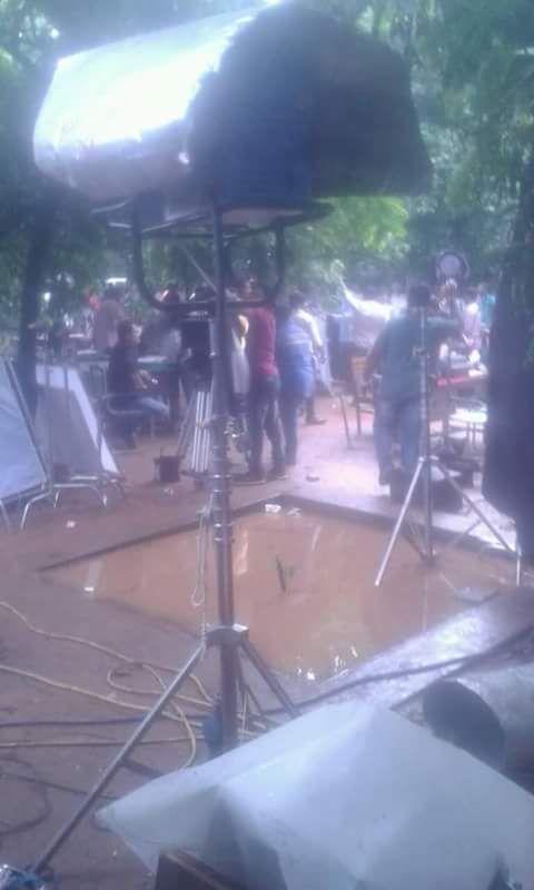 Pawan Kalyan's on the Sets of Katamarayudu Movie