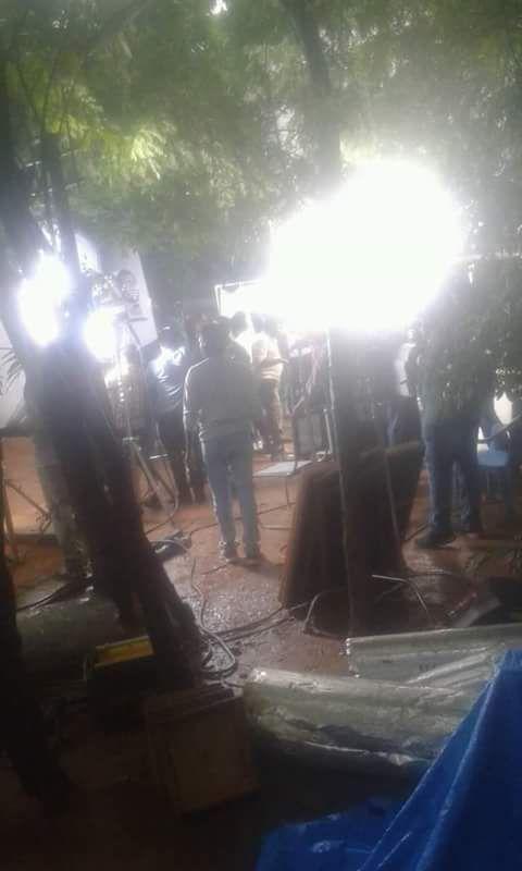 Pawan Kalyan's on the Sets of Katamarayudu Movie