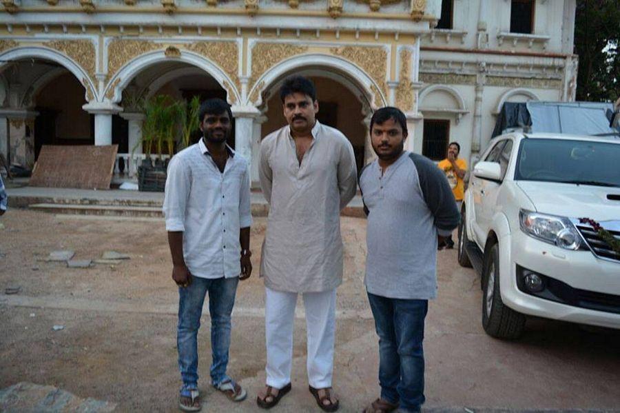 Pawan Kalyan's on the Sets of Katamarayudu Movie