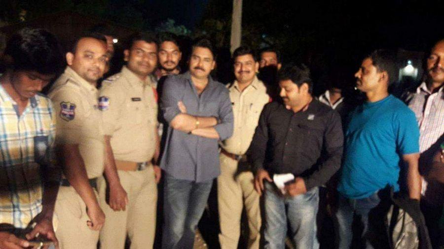 Power Star Pawan Kalyan on the sets Location of Katamarayudu Movie