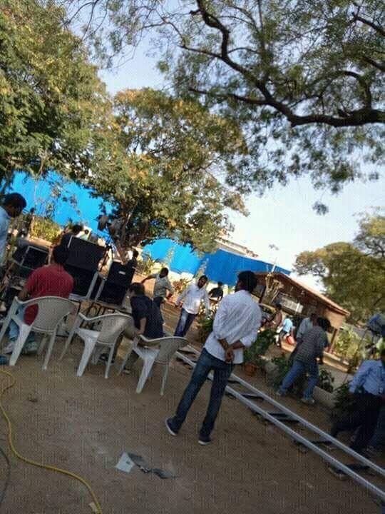 Power Star Pawan Kalyan on the sets Location of Katamarayudu Movie
