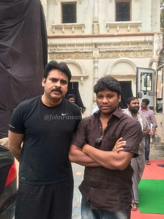 Power Star Pawan Kalyan on the sets Location of Katamarayudu Movie
