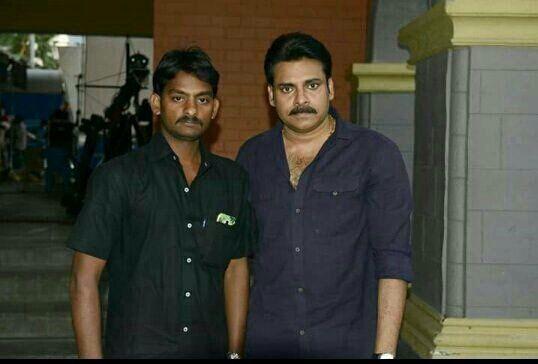 Power Star Pawan Kalyan on the sets Location of Katamarayudu Movie
