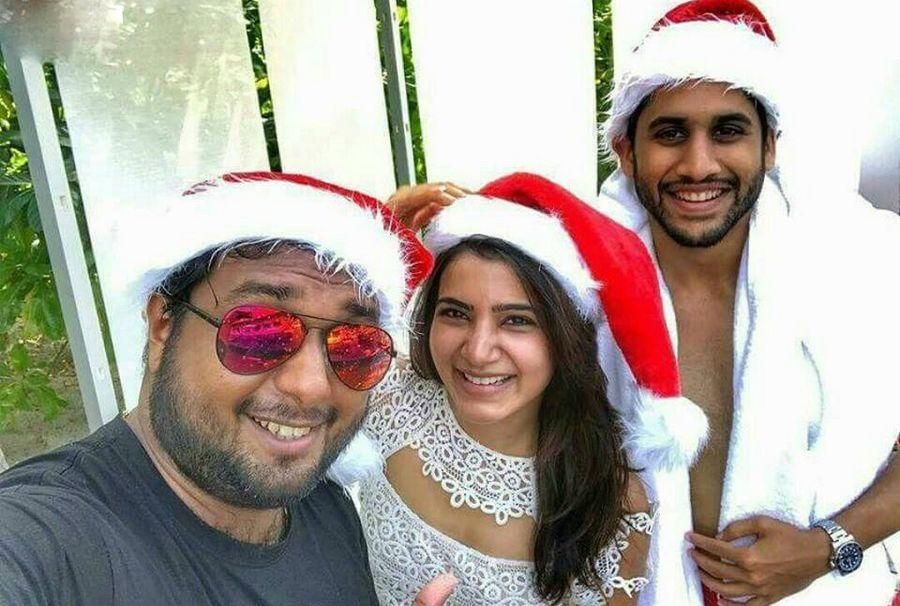 Samantha & Naga Chaitanya at Christmas Celebrations Photos