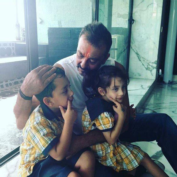 Sanjay Dutt With Family Vacation Personal Photos