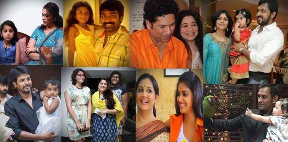 South Indian Celebs With Their Adorable Daughters Photos