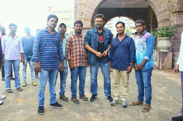 Victory Venkatesh Garu on the sets of GURU Movie