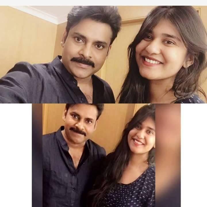 Yesterday Power Star Pawan Kalyan with FANS Photos