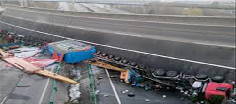 24 people died in a road collapse accident in China..!?