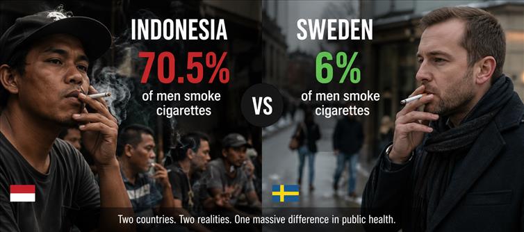 70.5% vs 6%: The Jaw-Dropping Smoking Divide Between Indonesia and Sweden