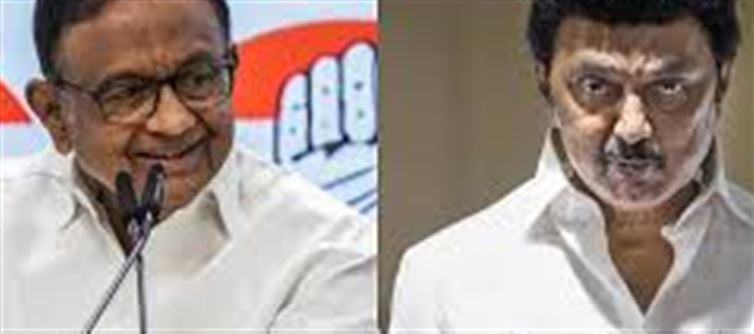 Alliance Strain in Puducherry: P. Chidambaram Meets CM M.K. Stalin