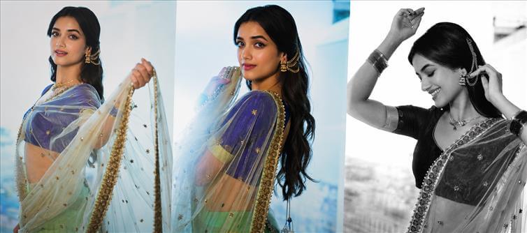 Bhagyashree Borse's Mesmerizing Saree Look Is Winning Hearts Instantly