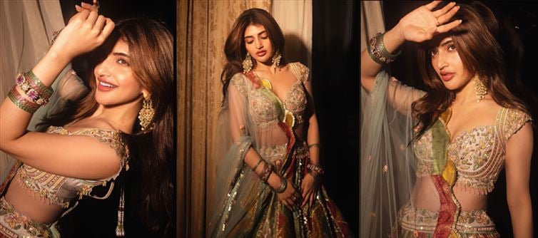 Fans Can’t Stop Staring at Sreeleela’s Gorgeous Multi-Coloured Lehenga Look