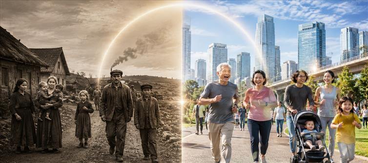 In 1900, Humans Barely Reached 32. Today We’re Pushing 73 — And Nobody Talks About It