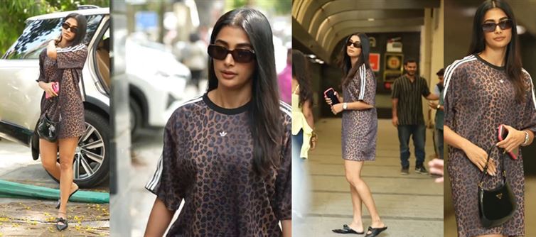 Pooja Hegde Just Casually Broke the Internet in This Transparent Leopard Adidas Dress – And We’re Obsessed