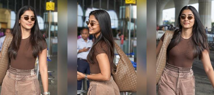 Pooja’s Airport Look is Dangerously Hot & Pure Flight Fantasy