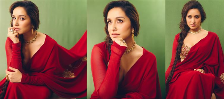 Shraddha Kapoor’s Red Saree Moment - Bold, Beautiful, Unstoppable