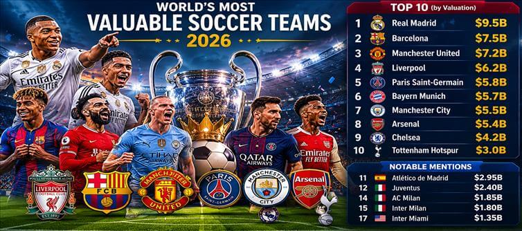 IHG's Richest Soccer Clubs in 2026