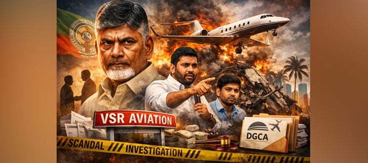 VSR Aviation Controversy — Tough Questions for AP CM Chandrababu Naidu