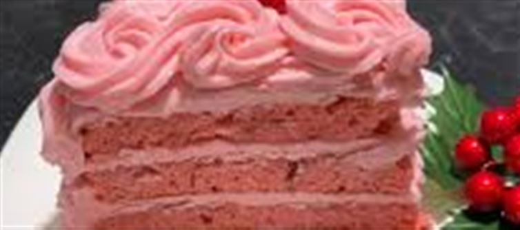 Strawberry Cake Recipe (With Cream Icing)
