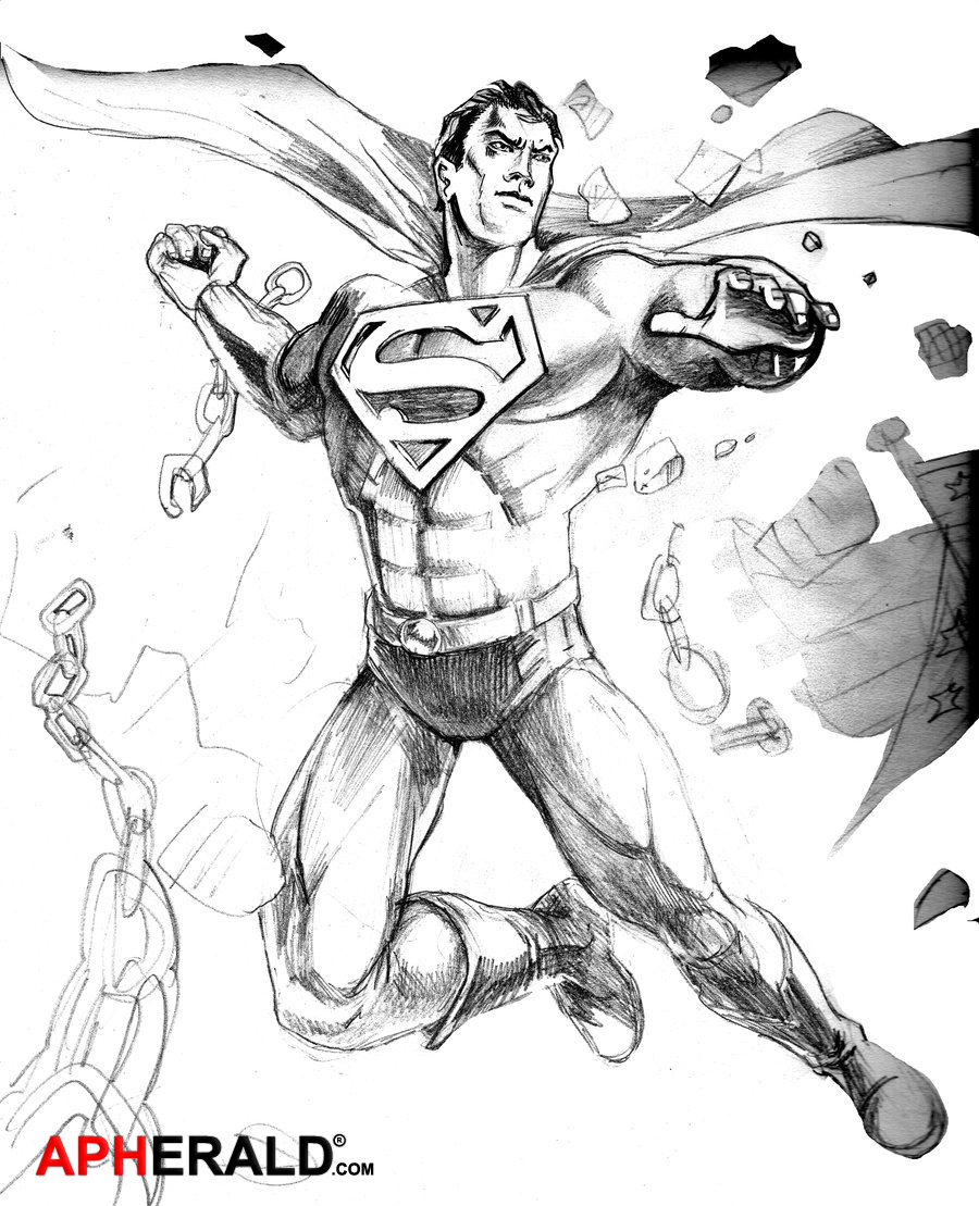 Superman Drawing