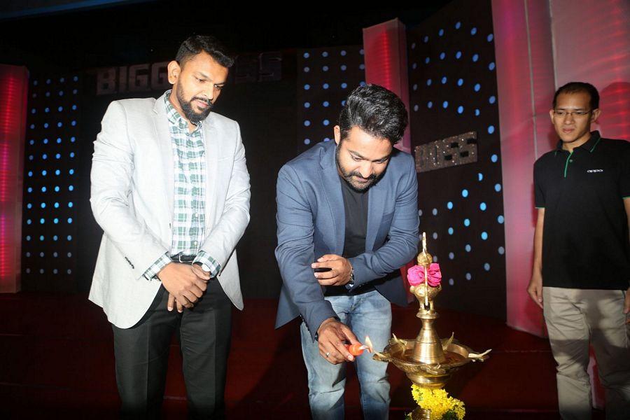 NTR at Big Boss Show Launch Press Meet Photos