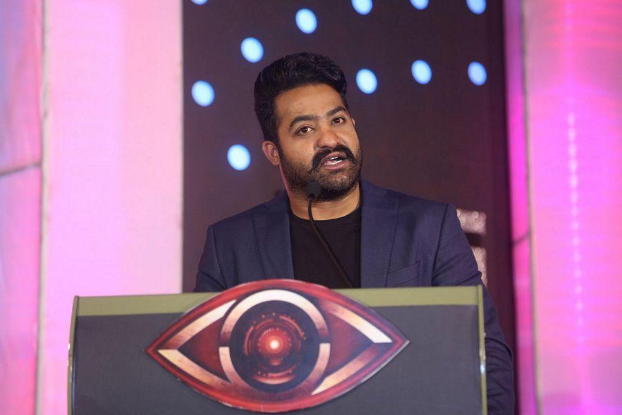 NTR at Big Boss Show Launch Press Meet Photos