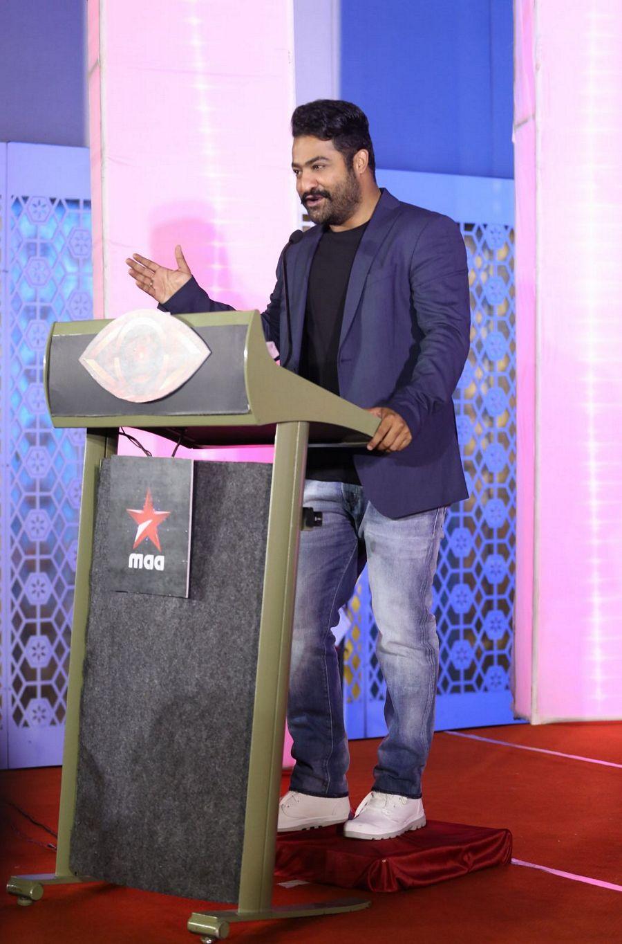 NTR at Big Boss Show Launch Press Meet Photos