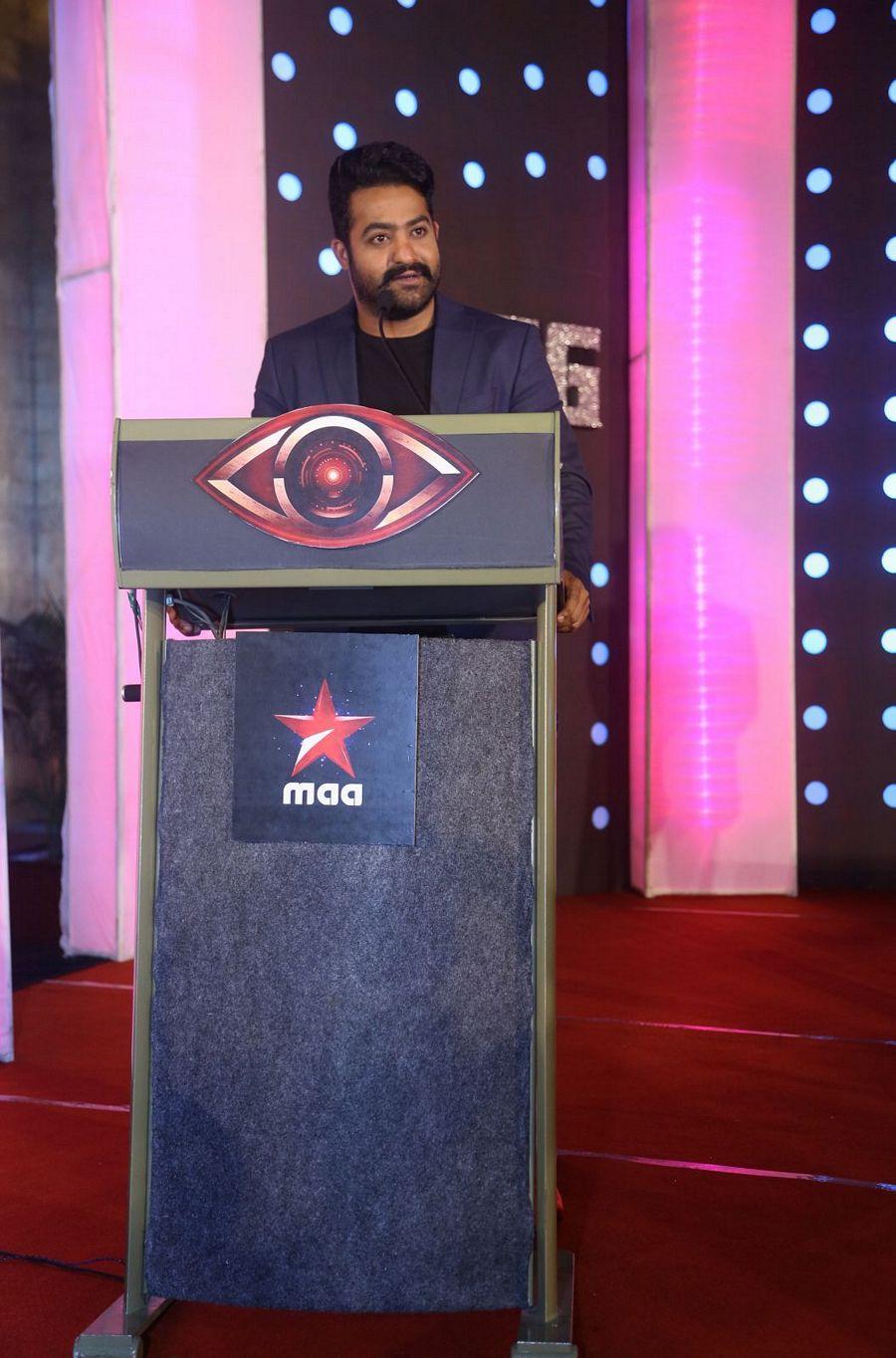 NTR at Big Boss Show Launch Press Meet Photos