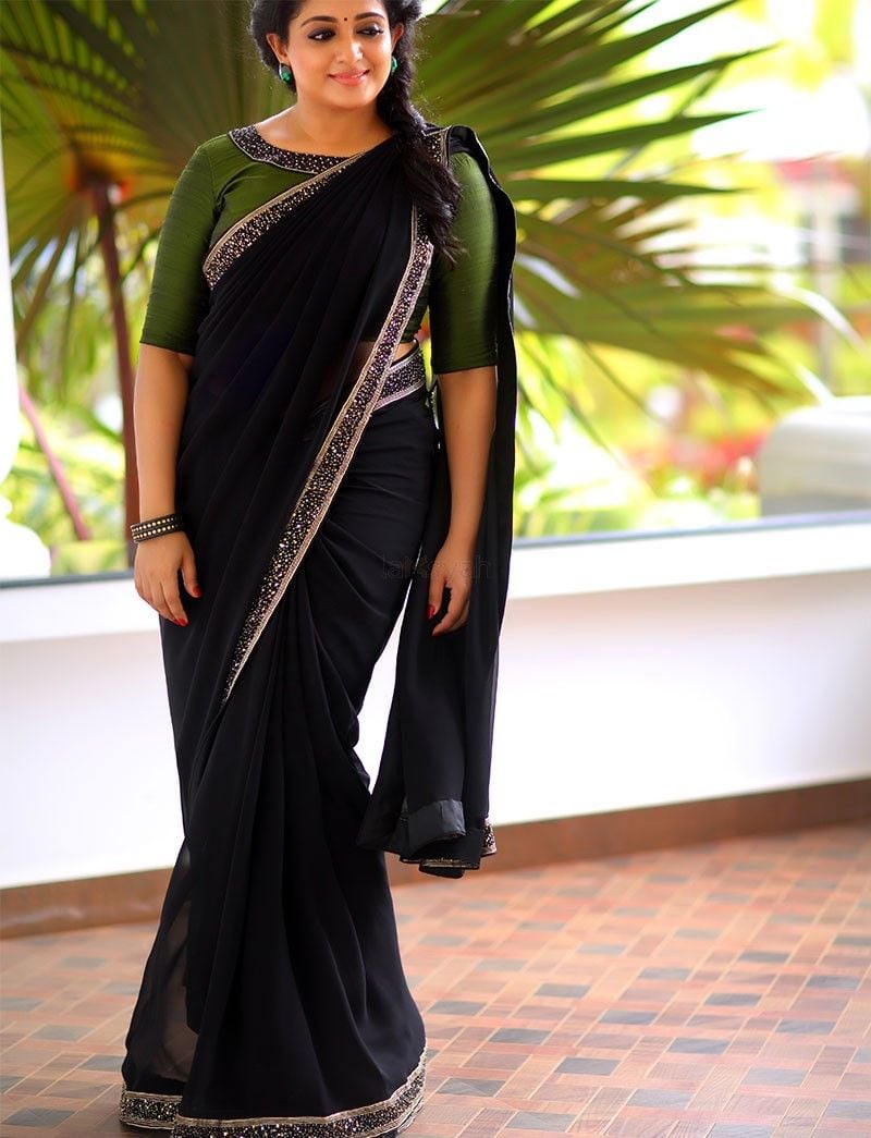 Kavya Madhavan Latest Saree Photos