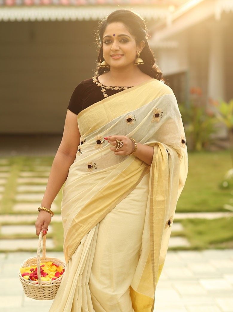 Kavya Madhavan Latest Saree Photos