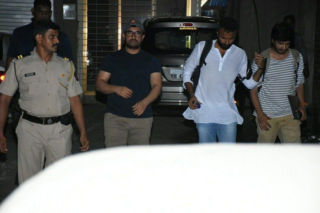 Aamir Khan spotted in Bandra Mumbai