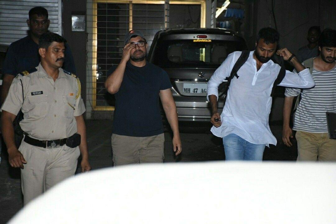 Aamir Khan spotted in Bandra Mumbai