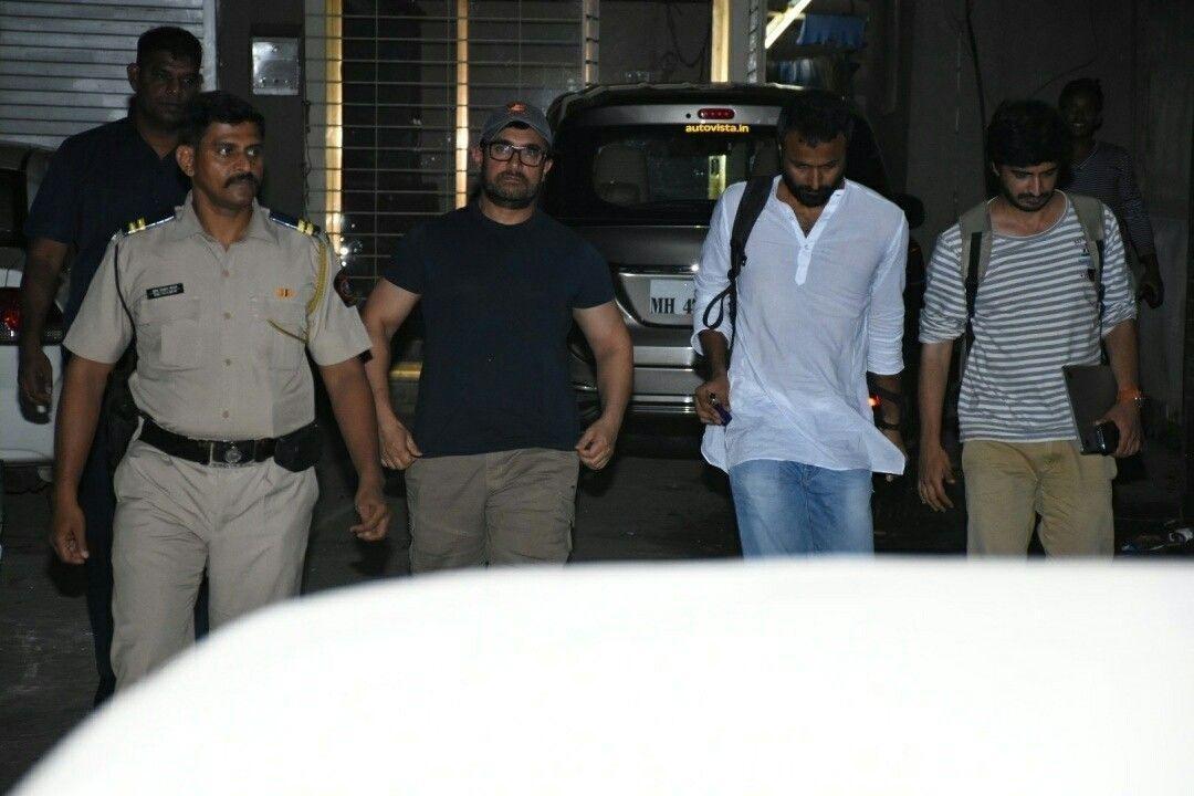 Aamir Khan spotted in Bandra Mumbai