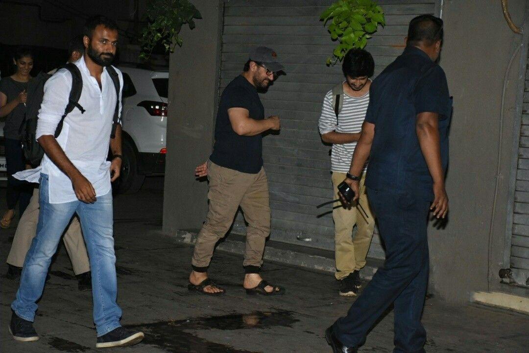 Aamir Khan spotted in Bandra Mumbai