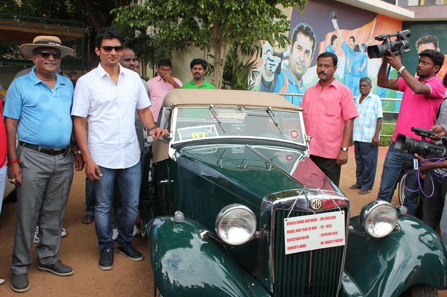 Actor Jiiva Car Rally Photos